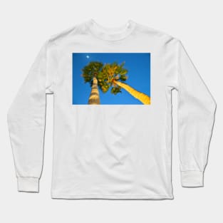 Palm Trees at Night Long Sleeve T-Shirt